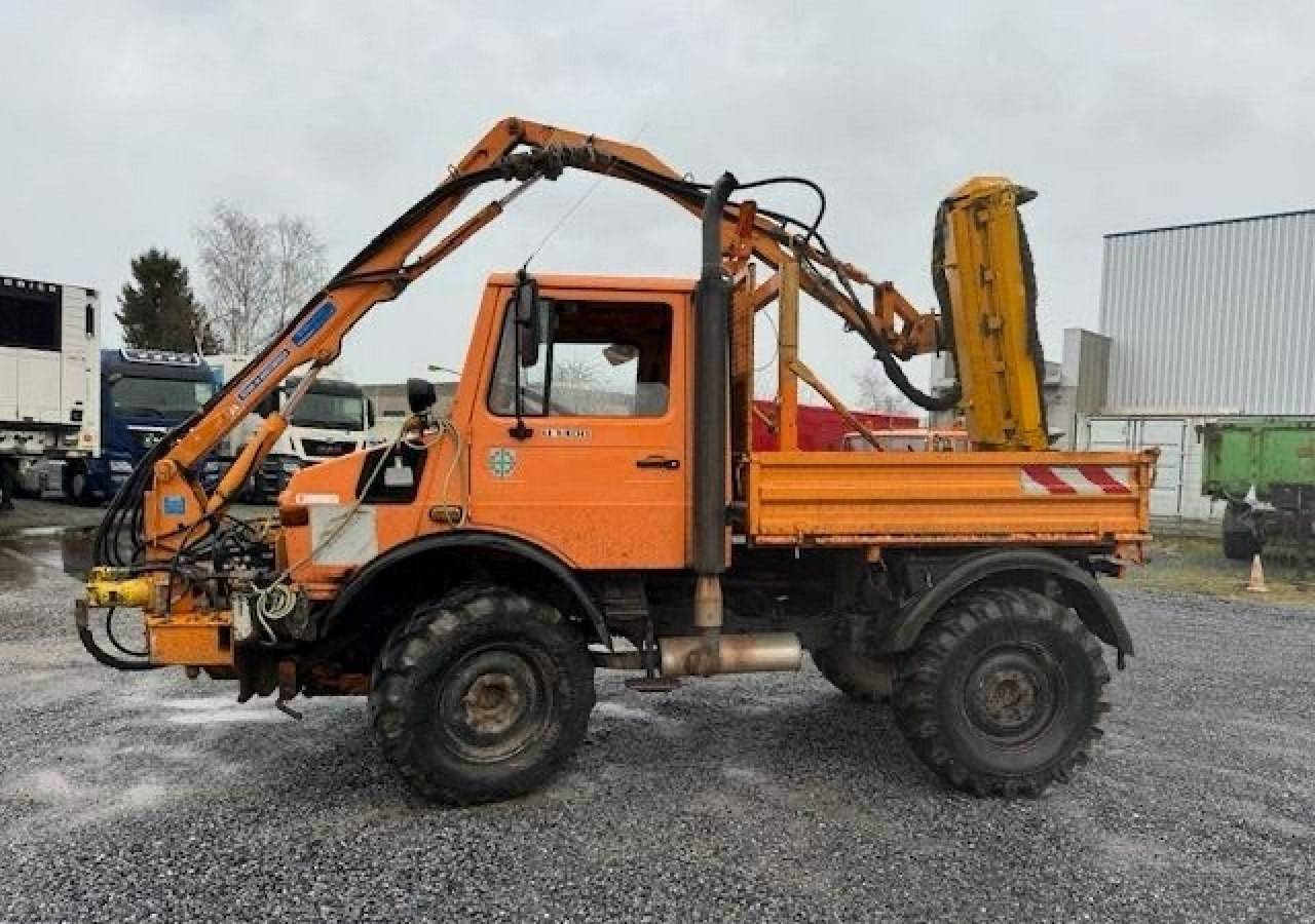 Platós teherautó, Többcélú/ Speciális jármű Inna Inny Unimog 4X4 Kosiarka bijakowa teleskopowa posypywarka pług odśnieżark: 11 kép.