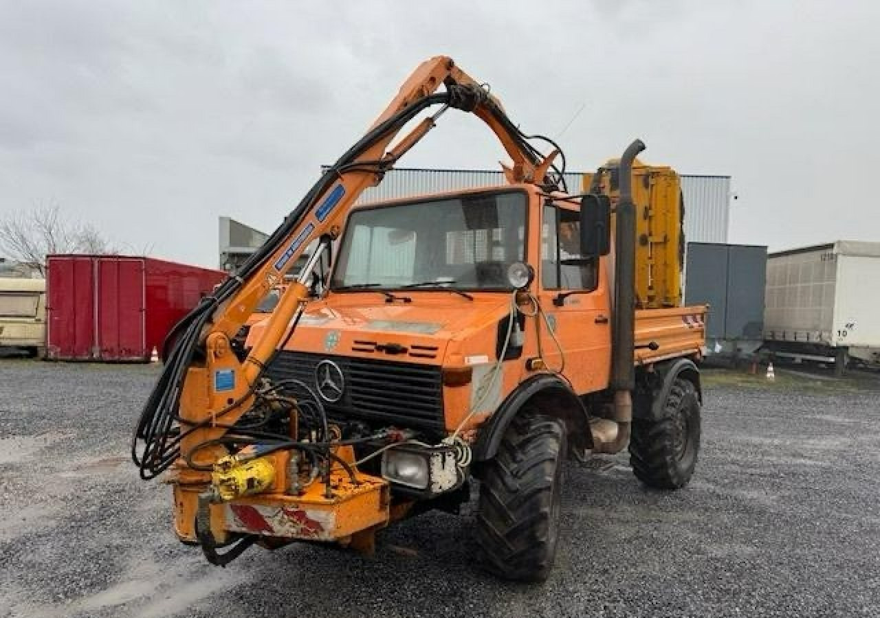 Platós teherautó, Többcélú/ Speciális jármű Inna Inny Unimog 4X4 Kosiarka bijakowa teleskopowa posypywarka pług odśnieżark: 10 kép.