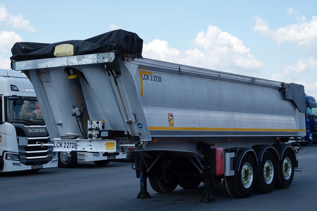 Benalu WYWROTKA / 23 m3 / ALUMINIOWA HYDROKLAPA / OŚ P - Félpótkocsi billenőplatós: 3 kép. Benalu WYWROTKA / 23 m3 / ALUMINIOWA HYDROKLAPA / OŚ P - Félpótkocsi billenőplatós: 3 kép.