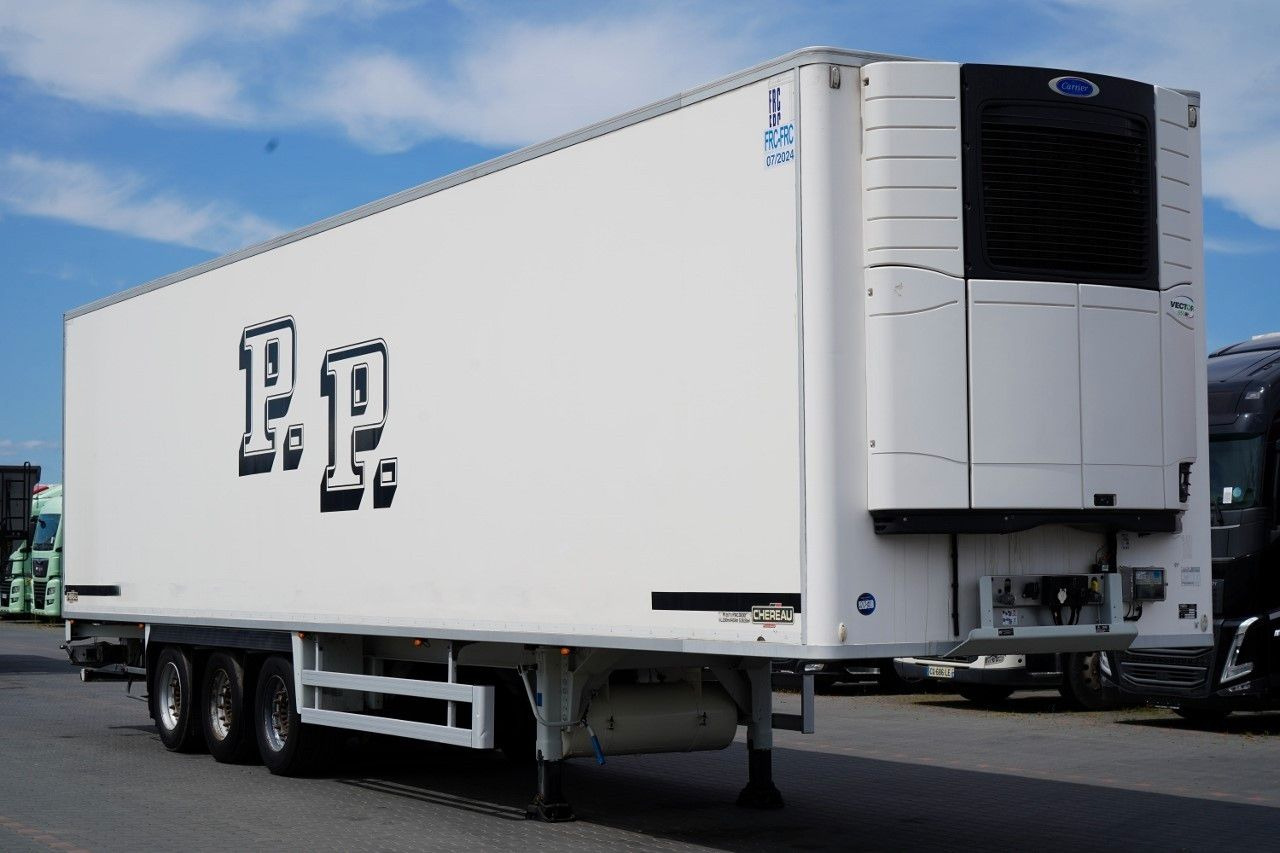 Chereau CHŁODNIA / CARRIER VECTOR 1950MT / DOPPELSTOCK - Félpótkocsi hűtős: 1 kép. Chereau CHŁODNIA / CARRIER VECTOR 1950MT / DOPPELSTOCK - Félpótkocsi hűtős: 1 kép.