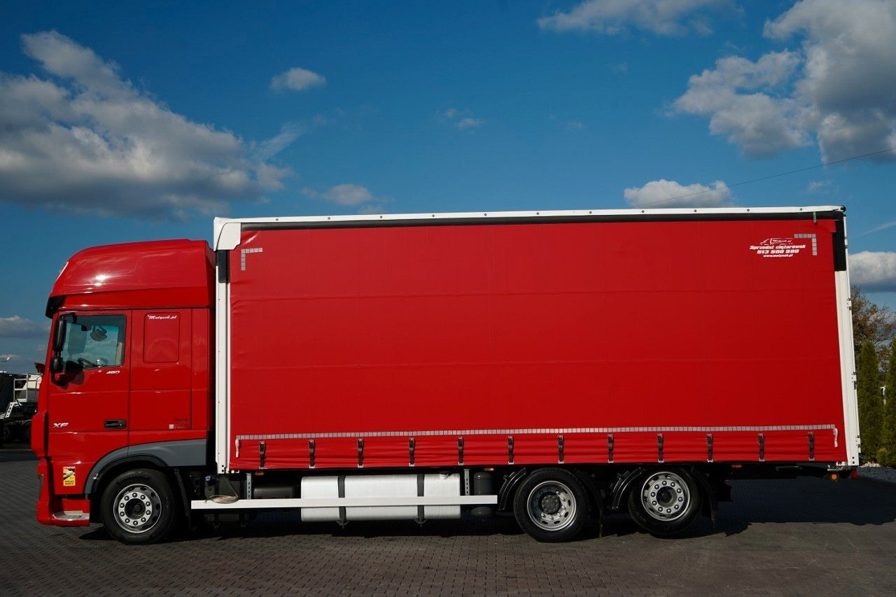 DAF XF 480 / SOLÓWKA / SSC / 6X2 / OŚ PODNOSZONA / W - Ponyvás teherautó: 3 kép. DAF XF 480 / SOLÓWKA / SSC / 6X2 / OŚ PODNOSZONA / W - Ponyvás teherautó: 3 kép.