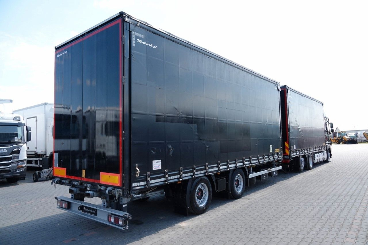 DAF XF 480 / ZESTAW TANDEM / 120 M3 / PRZEJAZDOWY / - Ponyvás teherautó: 4 kép. DAF XF 480 / ZESTAW TANDEM / 120 M3 / PRZEJAZDOWY / - Ponyvás teherautó: 4 kép.