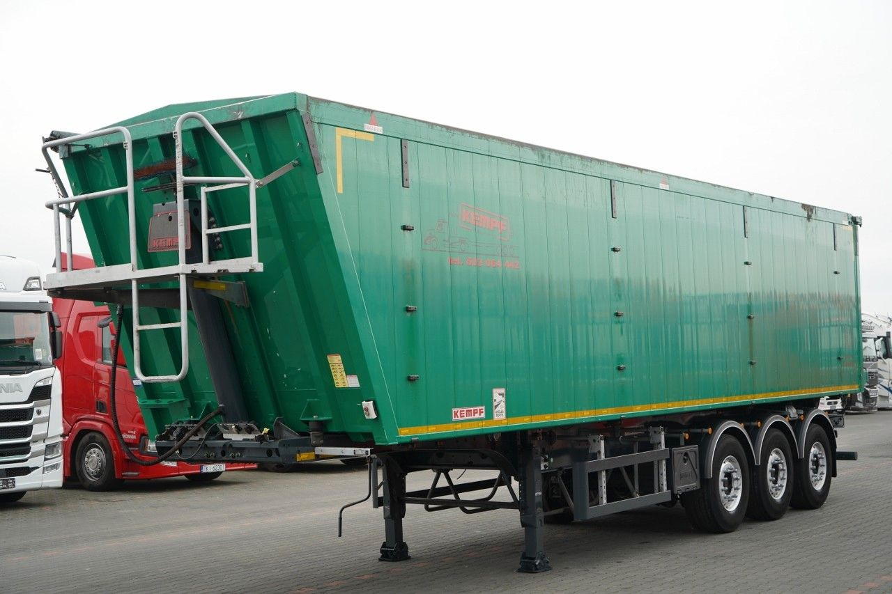Kempf WYWROTKA 60m3 / KLAPO DRZWI / OŚ PODNOSZONA / 20 - Félpótkocsi billenőplatós: 3 kép. Kempf WYWROTKA 60m3 / KLAPO DRZWI / OŚ PODNOSZONA / 20 - Félpótkocsi billenőplatós: 3 kép.