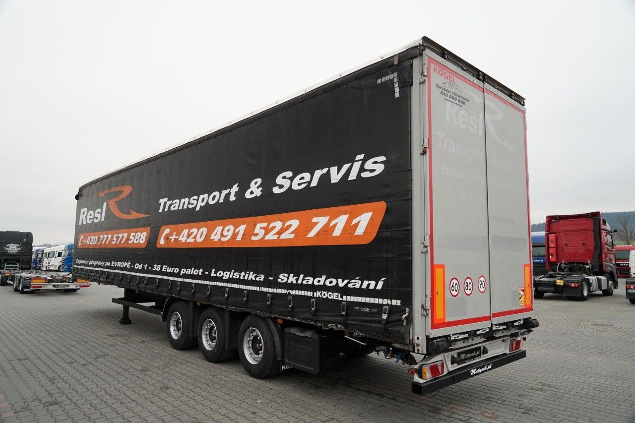 Kögel FIRANKA / MEGA / OŚ PODNOSZONA / OSIE SAF / DACH - Ponyvás félpótkocsi: 5 kép. Kögel FIRANKA / MEGA / OŚ PODNOSZONA / OSIE SAF / DACH - Ponyvás félpótkocsi: 5 kép.