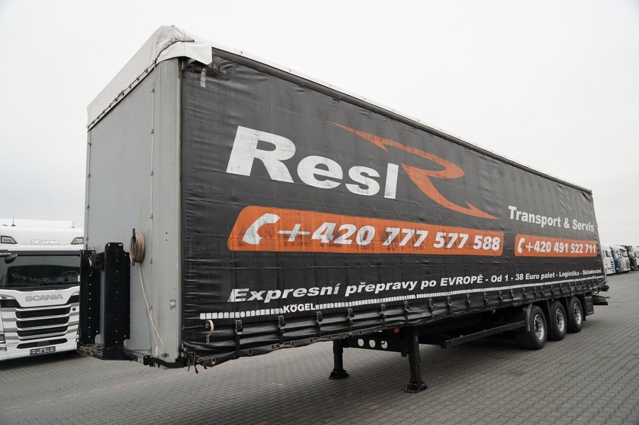 Kögel FIRANKA / MEGA / OŚ PODNOSZONA / OSIE SAF / DACH - Ponyvás félpótkocsi: 4 kép. Kögel FIRANKA / MEGA / OŚ PODNOSZONA / OSIE SAF / DACH - Ponyvás félpótkocsi: 4 kép.