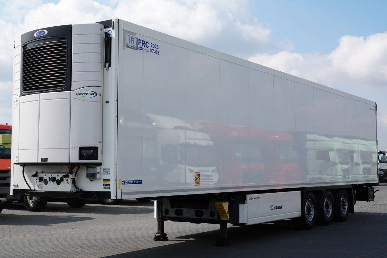 Krone CHŁODNIA / CARRIER VECTOR 1550 / DOPPELSTOCK / - Félpótkocsi hűtős: 2 kép. Krone CHŁODNIA / CARRIER VECTOR 1550 / DOPPELSTOCK / - Félpótkocsi hűtős: 2 kép.