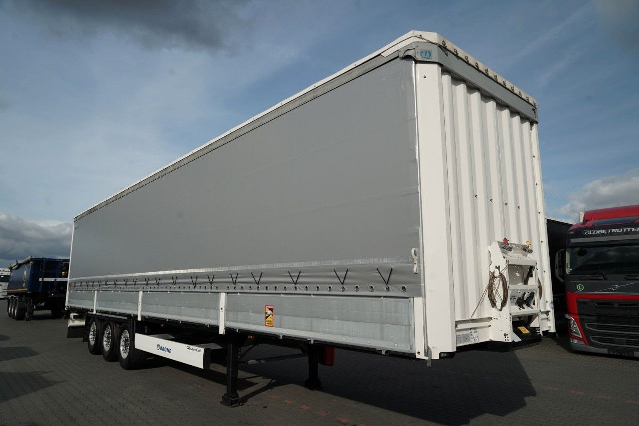 Krone FIRANKA / BURTOWA / OŚ PODNOSZONA / SAF / STANDA - Ponyvás félpótkocsi: 2 kép. Krone FIRANKA / BURTOWA / OŚ PODNOSZONA / SAF / STANDA - Ponyvás félpótkocsi: 2 kép.