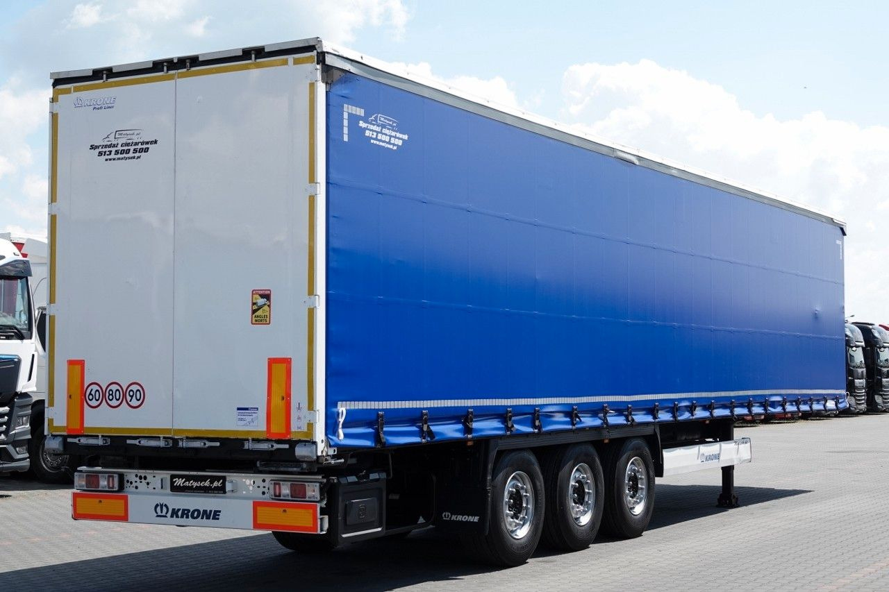 Krone FIRANKA / STANDARD / OPONY 100% / DACH PODNOSZON - Ponyvás félpótkocsi: 4 kép. Krone FIRANKA / STANDARD / OPONY 100% / DACH PODNOSZON - Ponyvás félpótkocsi: 4 kép.