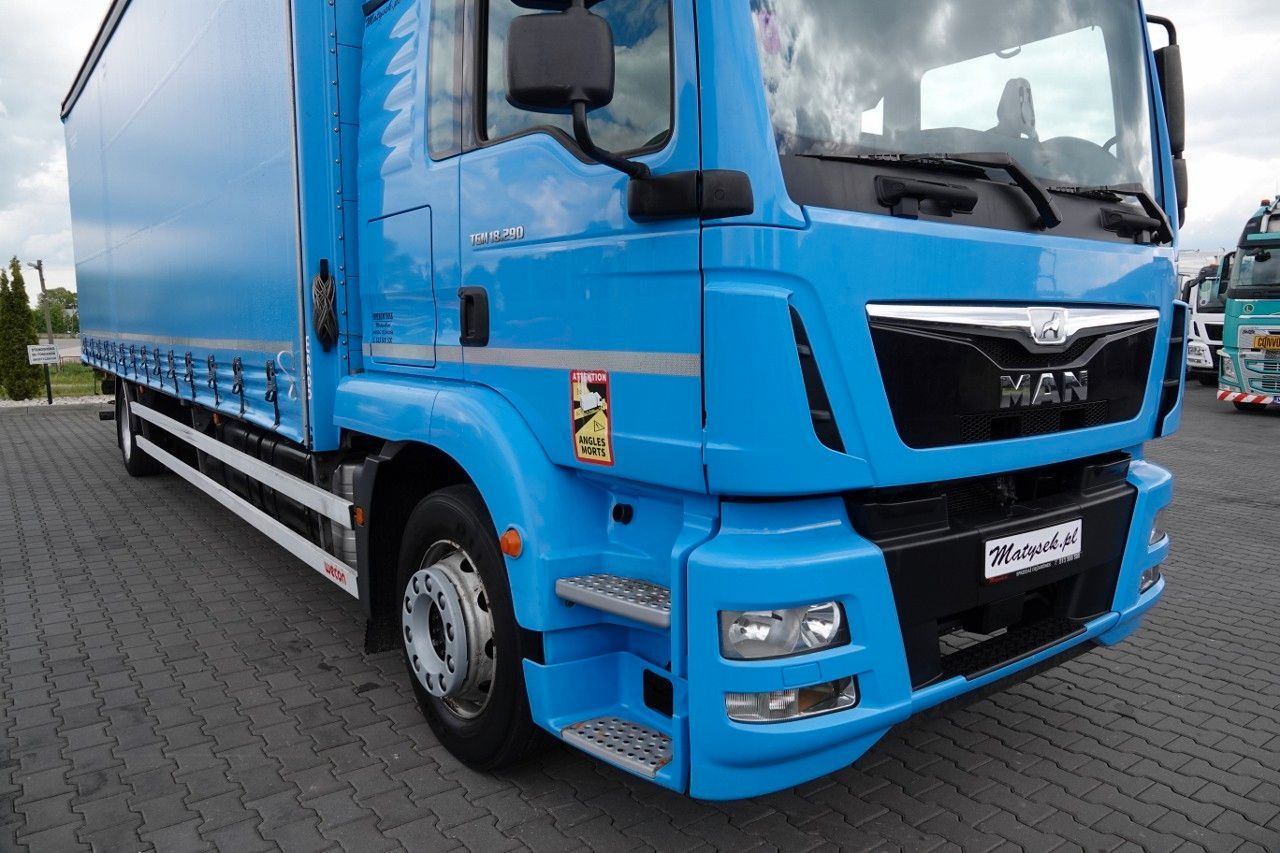 MAN TGM 18.290 / 6x2 / FIRANKA - 8,9 m / SOLÓWKA / - Ponyvás teherautó: 5 kép. MAN TGM 18.290 / 6x2 / FIRANKA - 8,9 m / SOLÓWKA / - Ponyvás teherautó: 5 kép.