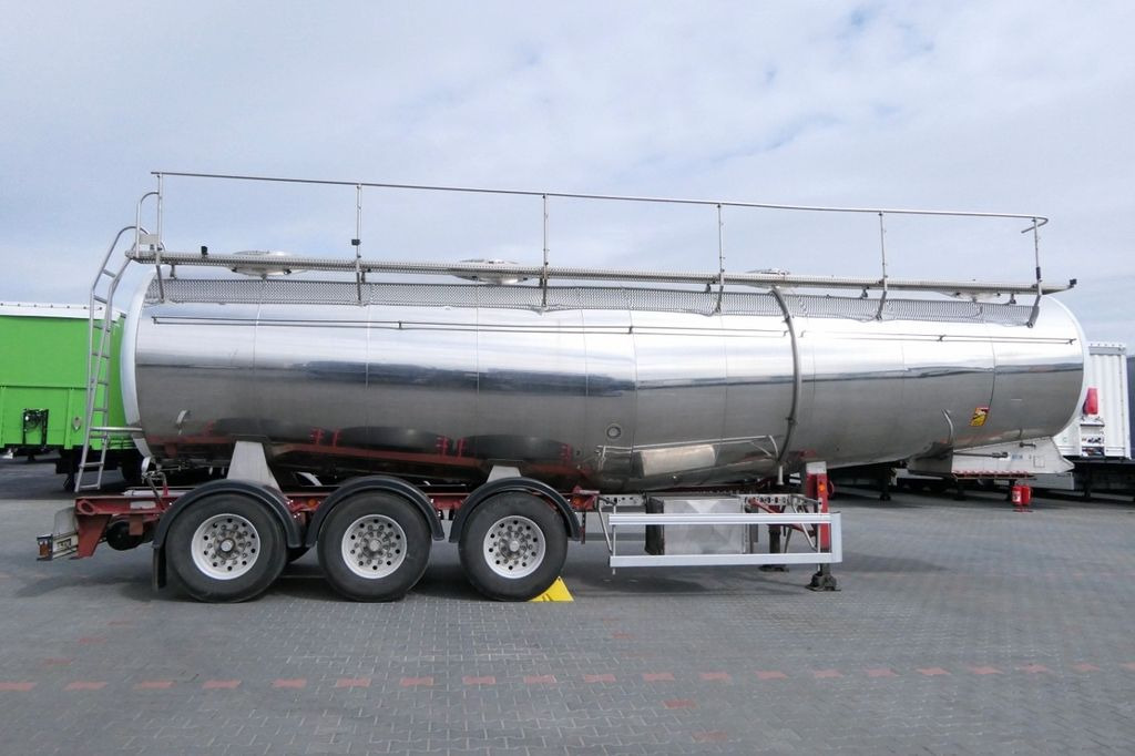 Tartályos félpótkocsi Menci ETA / FOOD LIQUID TANK TRAILER/32000 L/ 4 CHAMBE: 7 kép.
