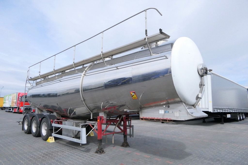 Tartályos félpótkocsi Menci ETA / FOOD LIQUID TANK TRAILER/32000 L/ 4 CHAMBE: 8 kép.