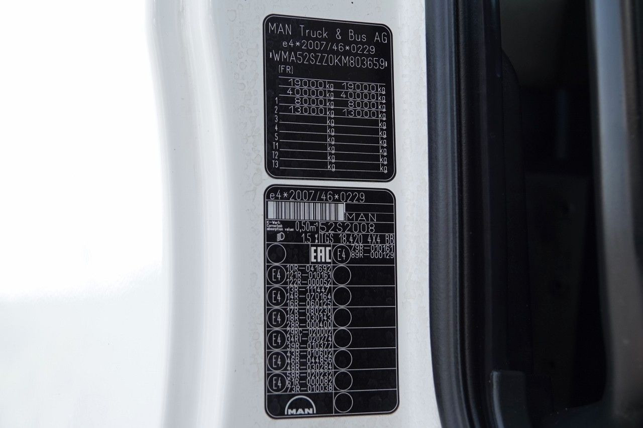 Nyergesvontató MAN TGS 18.420 / 4X4 /  RAMA DŁ. 5,6 M / NAVI / DO Z: 18 kép.