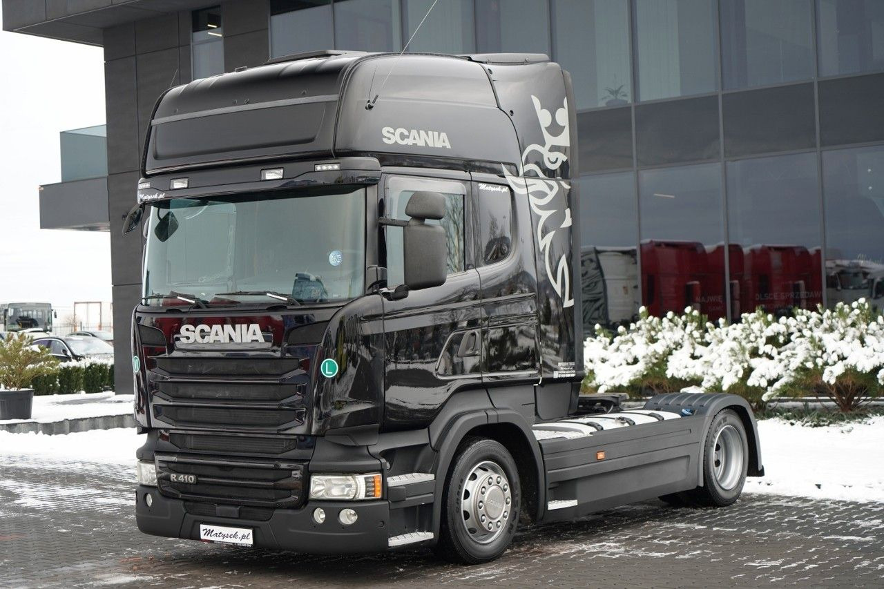 Scania R 410 / MEGA / RETARDER / I-PARK COOL / BEZ EGR - Nyergesvontató: 4 kép. Scania R 410 / MEGA / RETARDER / I-PARK COOL / BEZ EGR - Nyergesvontató: 4 kép.
