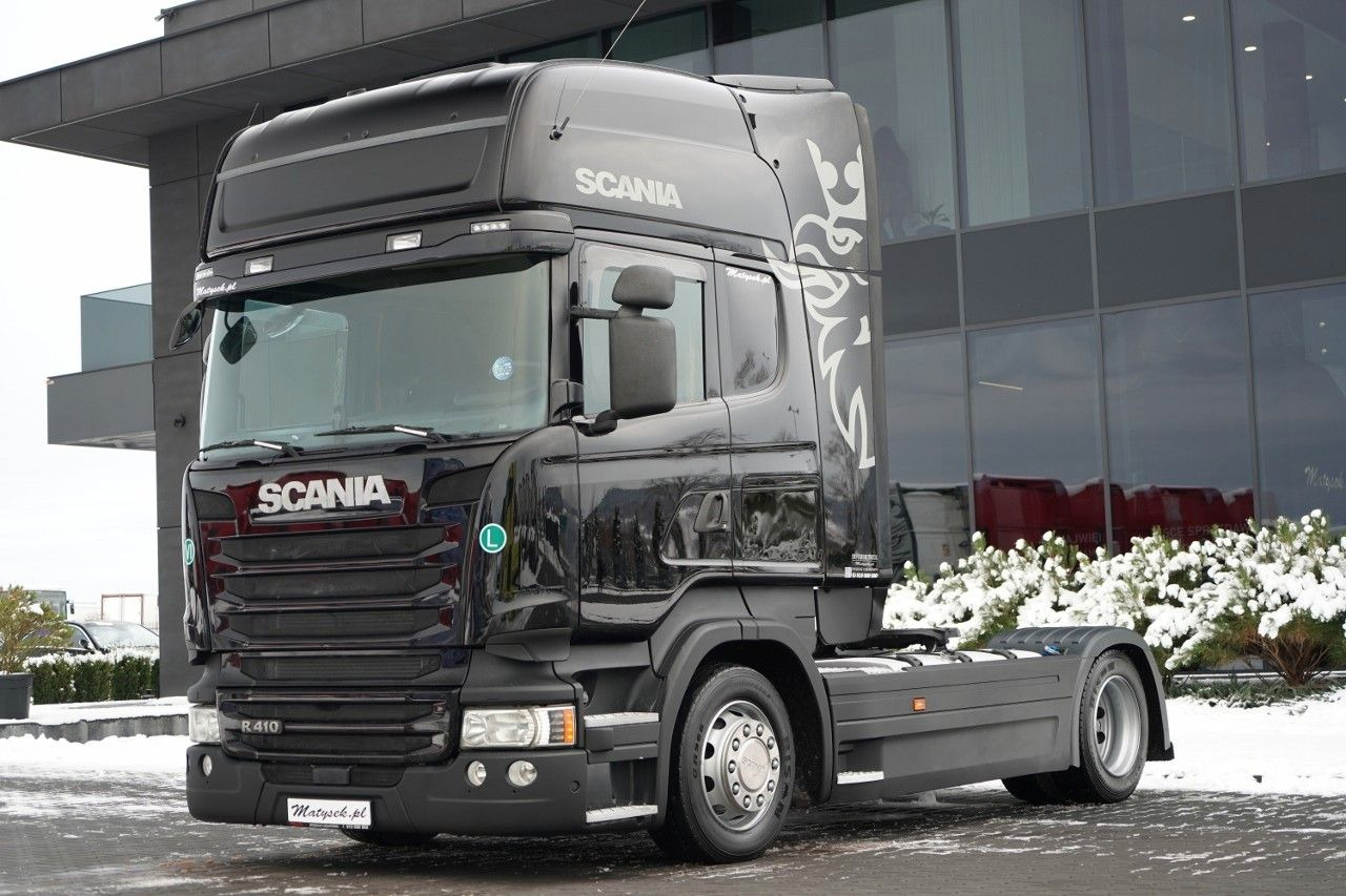 Scania R 410 / MEGA / RETARDER / I-PARK COOL / BEZ EGR - Nyergesvontató: 5 kép. Scania R 410 / MEGA / RETARDER / I-PARK COOL / BEZ EGR - Nyergesvontató: 5 kép.