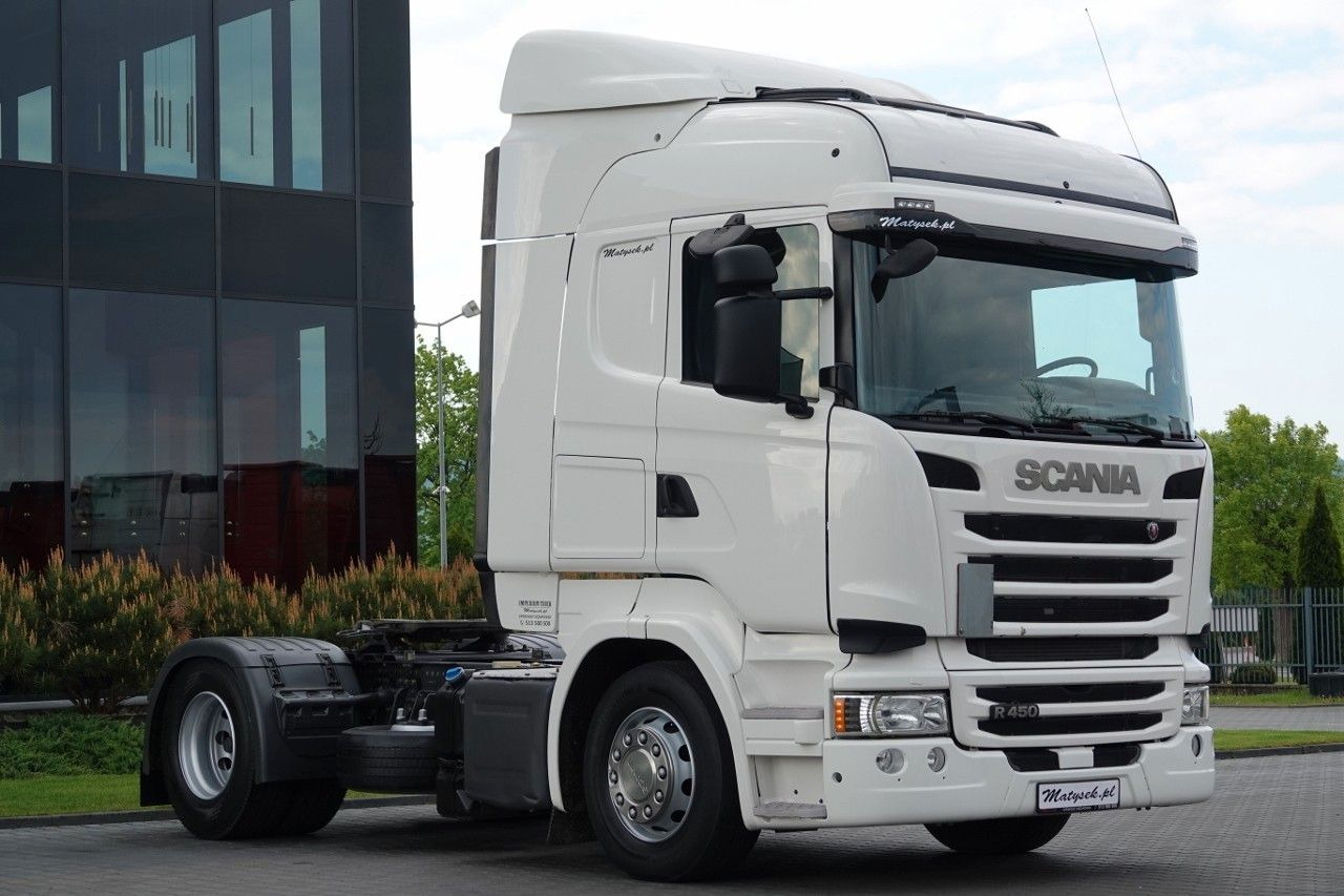 Scania R 450 / RETARDER / OPONY 100% / PO KONTRAKCIE SE - Nyergesvontató: 2 kép. Scania R 450 / RETARDER / OPONY 100% / PO KONTRAKCIE SE - Nyergesvontató: 2 kép.