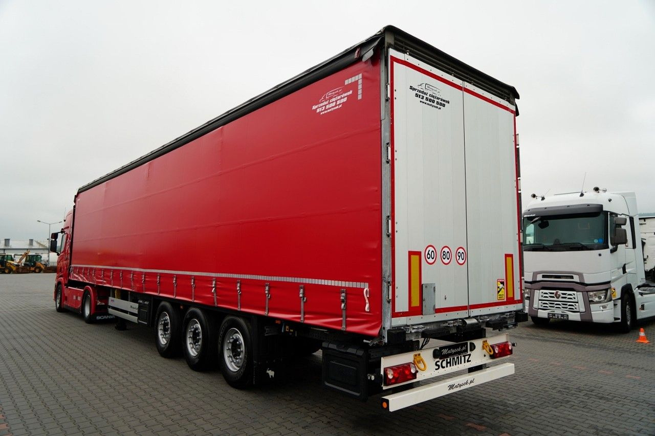 Scania R 450 / ZESTAW / + SCHMITZ / FIRANKA STANDARD / - Nyergesvontató: 2 kép. Scania R 450 / ZESTAW / + SCHMITZ / FIRANKA STANDARD / - Nyergesvontató: 2 kép.