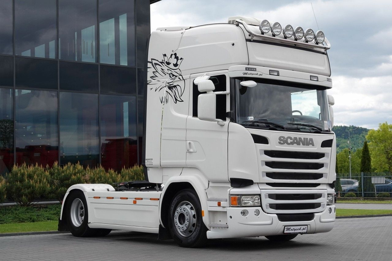 Scania R 490 / TOPLINE / RETARDER / FULL AIRMATIC / I- - Nyergesvontató: 2 kép. Scania R 490 / TOPLINE / RETARDER / FULL AIRMATIC / I- - Nyergesvontató: 2 kép.
