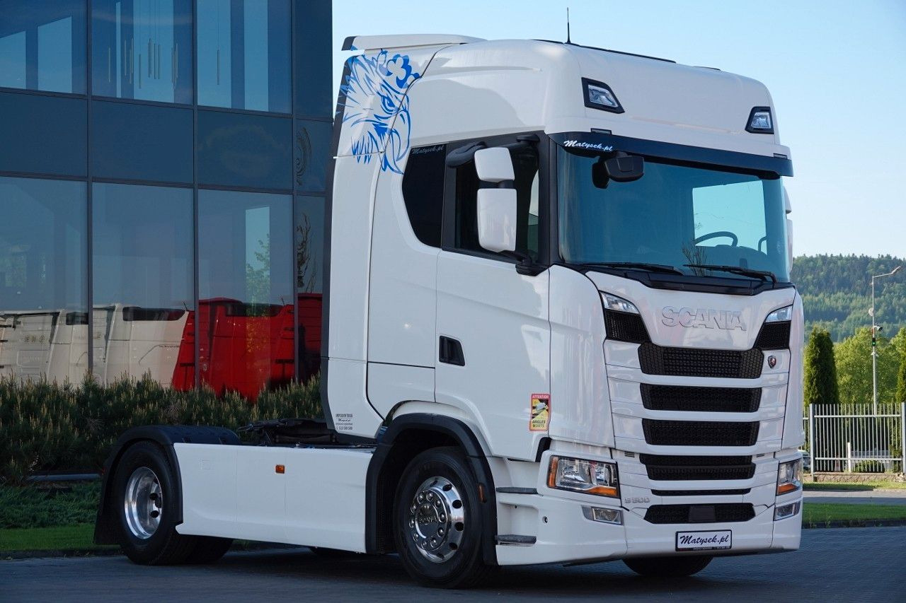 Scania S 500 / RETARDER / FULL AIRMATIC / I-PARK COOL - Nyergesvontató: 1 kép. Scania S 500 / RETARDER / FULL AIRMATIC / I-PARK COOL - Nyergesvontató: 1 kép.