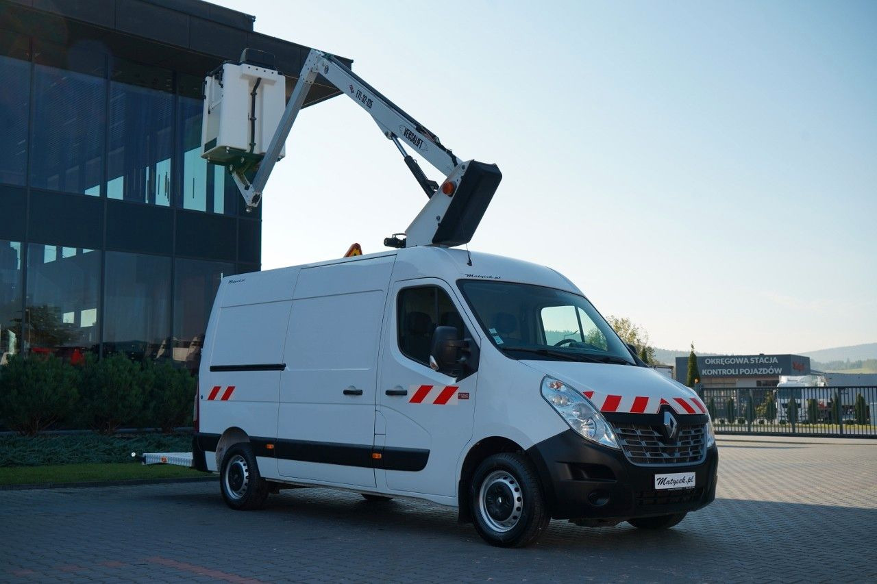 Renault MASTER / PODNOŚNIK KOSZOWY - 10.5 m / BLASZAK + - Emelőkosaras teherautó: 2 kép. Renault MASTER / PODNOŚNIK KOSZOWY - 10.5 m / BLASZAK + - Emelőkosaras teherautó: 2 kép.