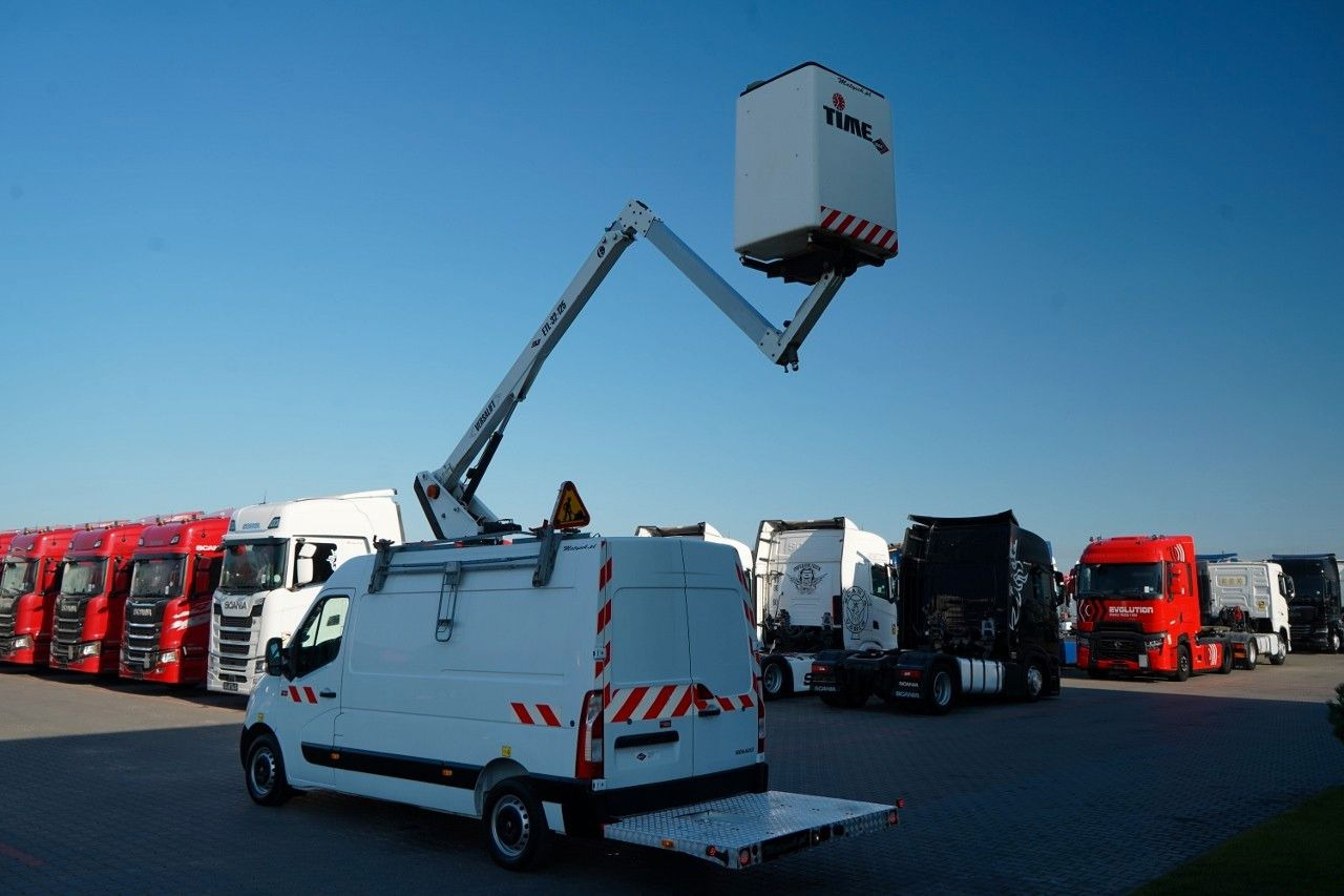 Renault MASTER / PODNOŚNIK KOSZOWY - 10.5 m / BLASZAK + - Emelőkosaras teherautó: 5 kép. Renault MASTER / PODNOŚNIK KOSZOWY - 10.5 m / BLASZAK + - Emelőkosaras teherautó: 5 kép.