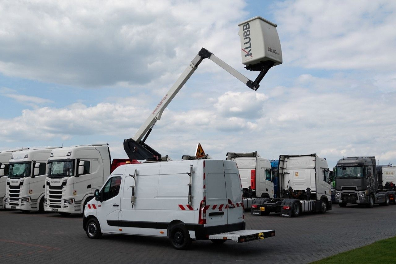 Renault MASTER / PODNOŚNIK KOSZOWY Renault MASTER / PODNOŚNIK KOSZOWY - Emelőkosaras teherautó: 5 kép. Renault MASTER / PODNOŚNIK KOSZOWY Renault MASTER / PODNOŚNIK KOSZOWY - Emelőkosaras teherautó: 5 kép.