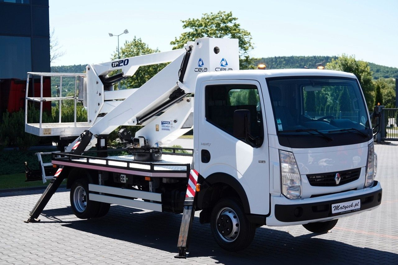 Renault MAXITY 110 DXI / ZWYŻKA 20 METRÓW / PODNOŚNIK KO - Emelőkosaras teherautó: 3 kép. Renault MAXITY 110 DXI / ZWYŻKA 20 METRÓW / PODNOŚNIK KO - Emelőkosaras teherautó: 3 kép.