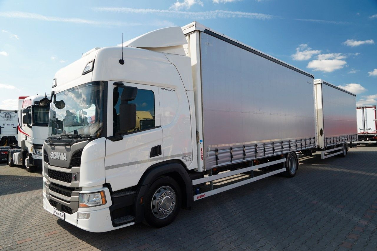 Scania P 280 / TANDEM / 4X2 / MEGA / I-PARK COOL / PRZ - Ponyvás teherautó: 4 kép. Scania P 280 / TANDEM / 4X2 / MEGA / I-PARK COOL / PRZ - Ponyvás teherautó: 4 kép.