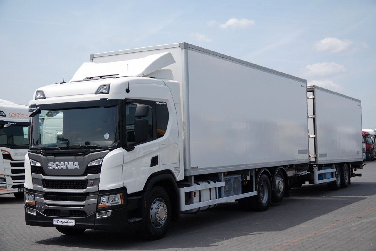 Scania P 410 / CHŁODNIA / ZESTAW TANDEM / PRZEJAZDOWY / - Hűtős teherautó: 2 kép. Scania P 410 / CHŁODNIA / ZESTAW TANDEM / PRZEJAZDOWY / - Hűtős teherautó: 2 kép.
