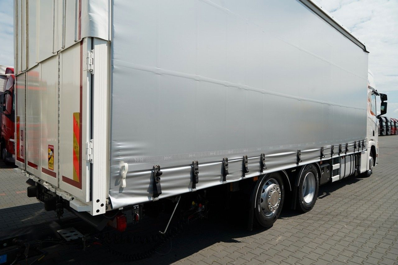 Ponyvás teherautó Scania R 450 / ZESTAW TANDEM 120 M3 / PRZEJAZDOWY / OŚ: 9 kép.
