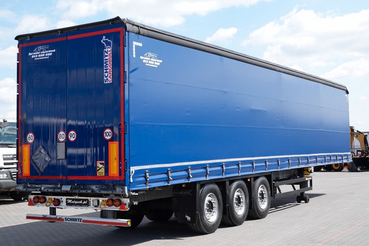 Schmitz Cargobull FIRANKA / STANDARD / OPONY 100% / MAŁO UŻYWANA - Ponyvás félpótkocsi: 4 kép. Schmitz Cargobull FIRANKA / STANDARD / OPONY 100% / MAŁO UŻYWANA - Ponyvás félpótkocsi: 4 kép.