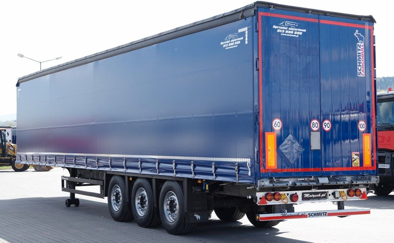 Schmitz Cargobull FIRANKA / STANDARD / OPONY 100% / MAŁO UŻYWANA - Ponyvás félpótkocsi: 3 kép. Schmitz Cargobull FIRANKA / STANDARD / OPONY 100% / MAŁO UŻYWANA - Ponyvás félpótkocsi: 3 kép.