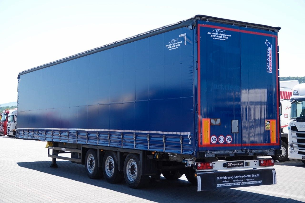 Schmitz Cargobull FIRANKA / VARIOS / 385/55 R22,5 / DACH PODNOSZON - Ponyvás félpótkocsi: 2 kép. Schmitz Cargobull FIRANKA / VARIOS / 385/55 R22,5 / DACH PODNOSZON - Ponyvás félpótkocsi: 2 kép.