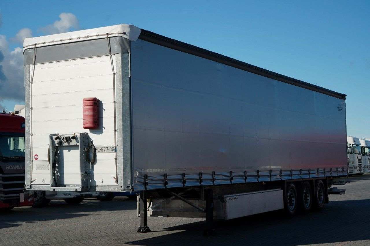 Schmitz Cargobull FIRANKA / WINDA ZAŁADOWCZA / 2x OŚ PODNOSZONA / - Ponyvás félpótkocsi: 3 kép. Schmitz Cargobull FIRANKA / WINDA ZAŁADOWCZA / 2x OŚ PODNOSZONA / - Ponyvás félpótkocsi: 3 kép.