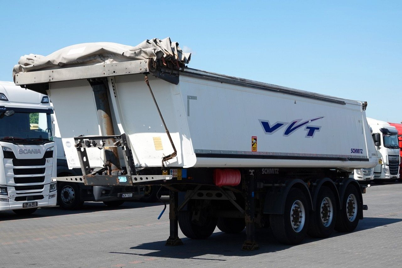 Schmitz Cargobull WYWROTKA / 23 m3 / ALUMINIOWA / OŚ PODNOSZONA - Félpótkocsi billenőplatós: 3 kép. Schmitz Cargobull WYWROTKA / 23 m3 / ALUMINIOWA / OŚ PODNOSZONA - Félpótkocsi billenőplatós: 3 kép.