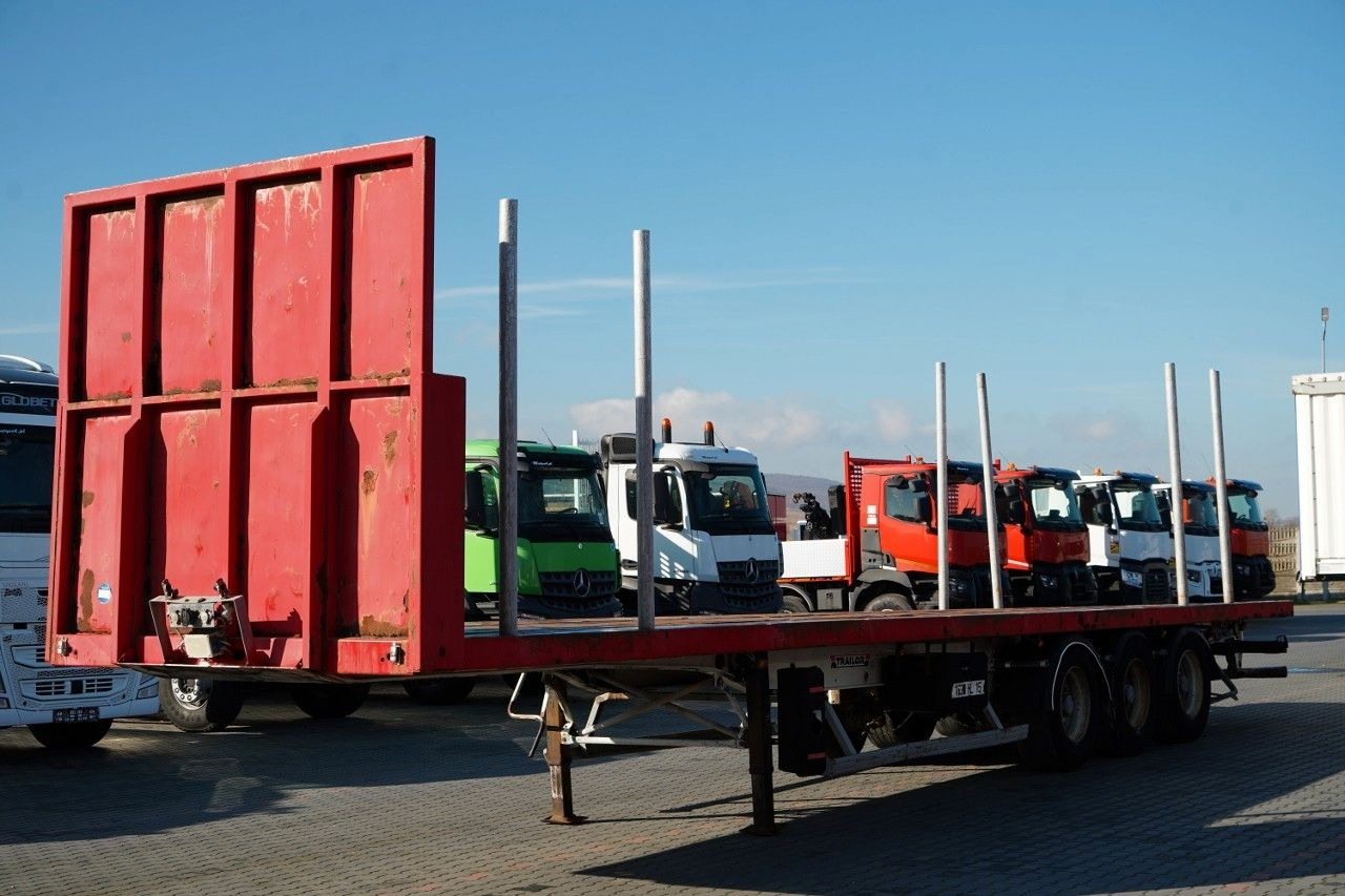 Trailor NACZEPA PLATFORMA / KŁONICE / OŚ SKRĘTNA - Platós félpótkocsi: 4 kép. Trailor NACZEPA PLATFORMA / KŁONICE / OŚ SKRĘTNA - Platós félpótkocsi: 4 kép.