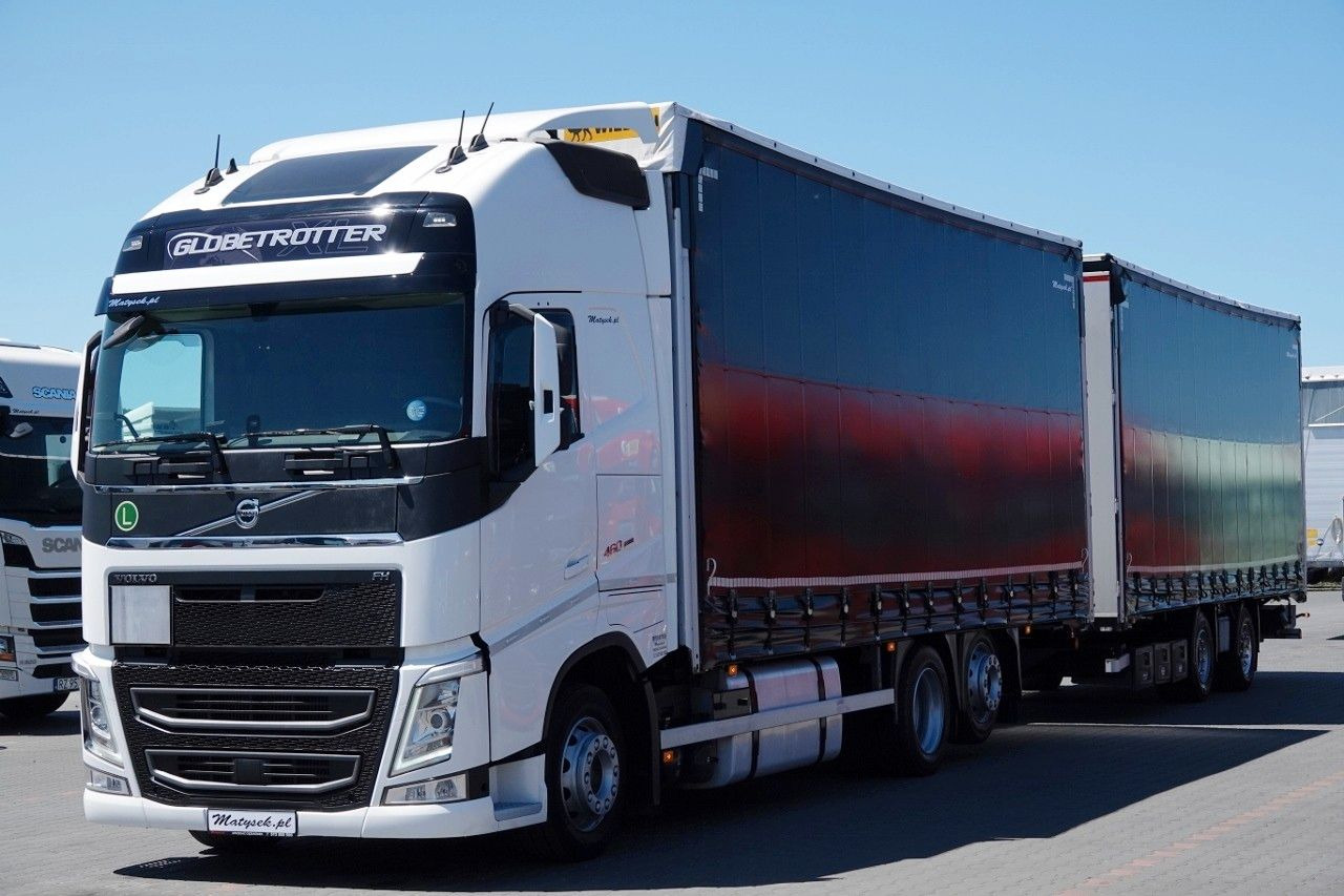 Volvo FH 460 / ZESTAW TANDEM / 120 M3 / FULL AIRMATIC - Ponyvás teherautó: 2 kép. Volvo FH 460 / ZESTAW TANDEM / 120 M3 / FULL AIRMATIC - Ponyvás teherautó: 2 kép.