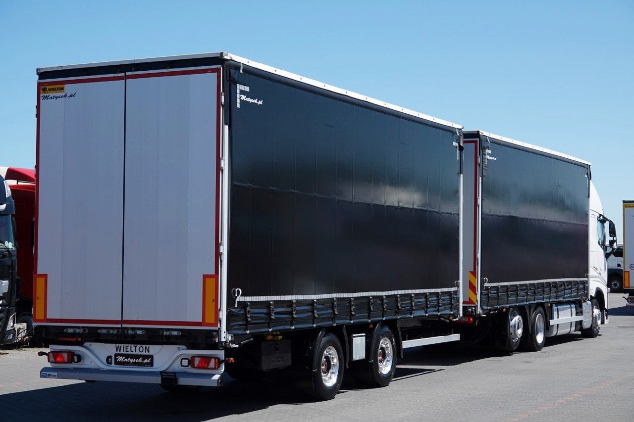 Volvo FH 460 / ZESTAW TANDEM / 120 M3 / FULL AIRMATIC - Ponyvás teherautó: 4 kép. Volvo FH 460 / ZESTAW TANDEM / 120 M3 / FULL AIRMATIC - Ponyvás teherautó: 4 kép.