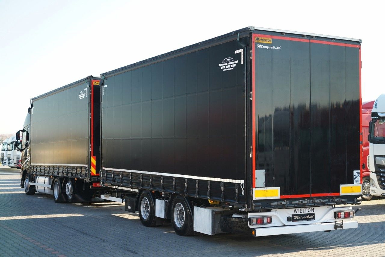 Volvo FH 460 / ZESTAW TANDEM / 120 M3 / PRZEJAZDOWY / - Ponyvás teherautó: 2 kép. Volvo FH 460 / ZESTAW TANDEM / 120 M3 / PRZEJAZDOWY / - Ponyvás teherautó: 2 kép.