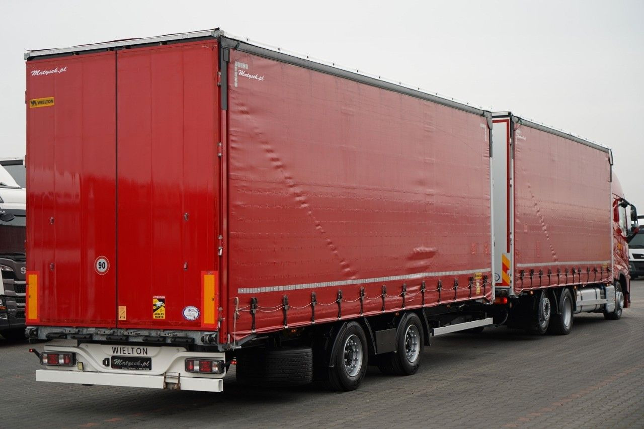 Volvo FH 460 / ZESTAW TANDEM / 120 M3 / PRZEJAZDOWY / - Ponyvás teherautó: 4 kép. Volvo FH 460 / ZESTAW TANDEM / 120 M3 / PRZEJAZDOWY / - Ponyvás teherautó: 4 kép.