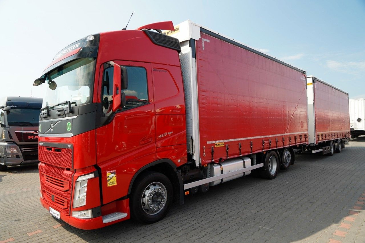 Volvo FH 460 / ZESTAW TANDEM / PRZEJAZDOWY / MEGA / I- - Ponyvás teherautó: 2 kép. Volvo FH 460 / ZESTAW TANDEM / PRZEJAZDOWY / MEGA / I- - Ponyvás teherautó: 2 kép.