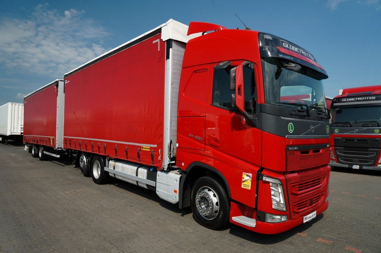 Volvo FH 460 / ZESTAW TANDEM / PRZEJAZDOWY / MEGA / I- - Ponyvás teherautó: 5 kép. Volvo FH 460 / ZESTAW TANDEM / PRZEJAZDOWY / MEGA / I- - Ponyvás teherautó: 5 kép.