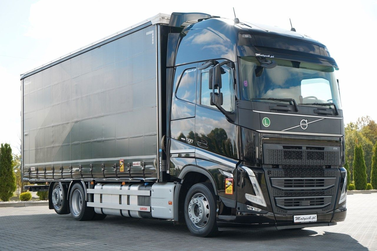 Volvo FH 500 / I-SAVE / TANDEM PRZEJAZDOWY / 2023 / K - Ponyvás teherautó: 1 kép. Volvo FH 500 / I-SAVE / TANDEM PRZEJAZDOWY / 2023 / K - Ponyvás teherautó: 1 kép.