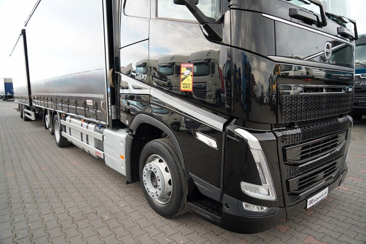 Volvo FH 500 / I-SAVE / XL / ZESTAW TANDEM PRZEJAZDOWY - Ponyvás teherautó: 5 kép. Volvo FH 500 / I-SAVE / XL / ZESTAW TANDEM PRZEJAZDOWY - Ponyvás teherautó: 5 kép.