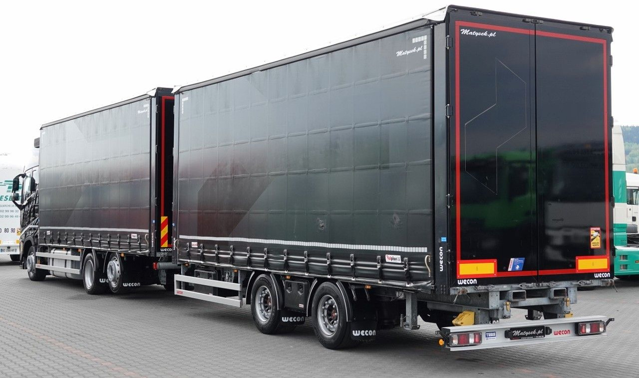 Volvo FH 500 / I-SAVE / XL / ZESTAW TANDEM PRZEJAZDOWY - Ponyvás teherautó: 3 kép. Volvo FH 500 / I-SAVE / XL / ZESTAW TANDEM PRZEJAZDOWY - Ponyvás teherautó: 3 kép.