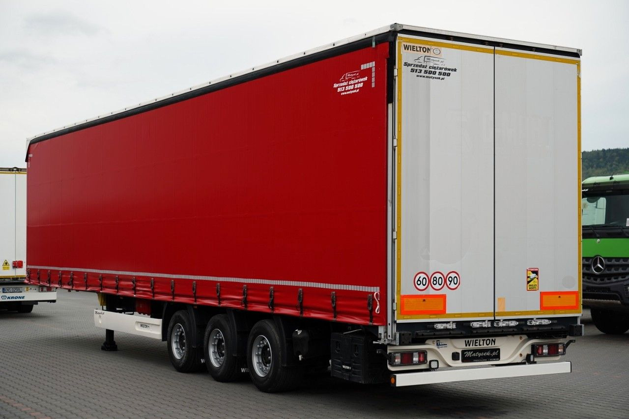 Wielton FIRANKA MEGA / LOWDECK / OŚ PODNOSZONA / OSIE SA - Ponyvás félpótkocsi: 5 kép. Wielton FIRANKA MEGA / LOWDECK / OŚ PODNOSZONA / OSIE SA - Ponyvás félpótkocsi: 5 kép.