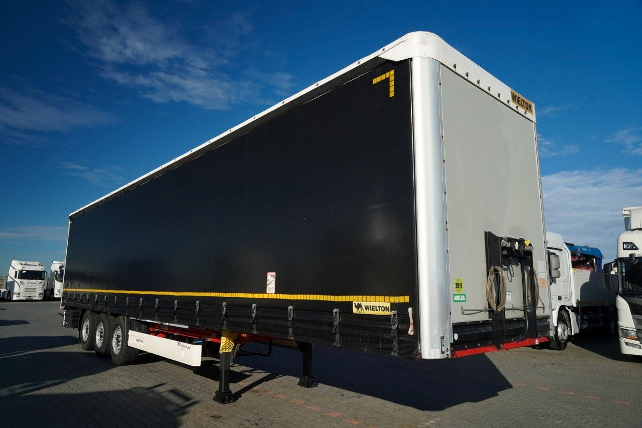 Wielton FIRANKA STANDARD / MULDA DO STALI - 9 M / OŚ POD - Ponyvás félpótkocsi: 2 kép. Wielton FIRANKA STANDARD / MULDA DO STALI - 9 M / OŚ POD - Ponyvás félpótkocsi: 2 kép.