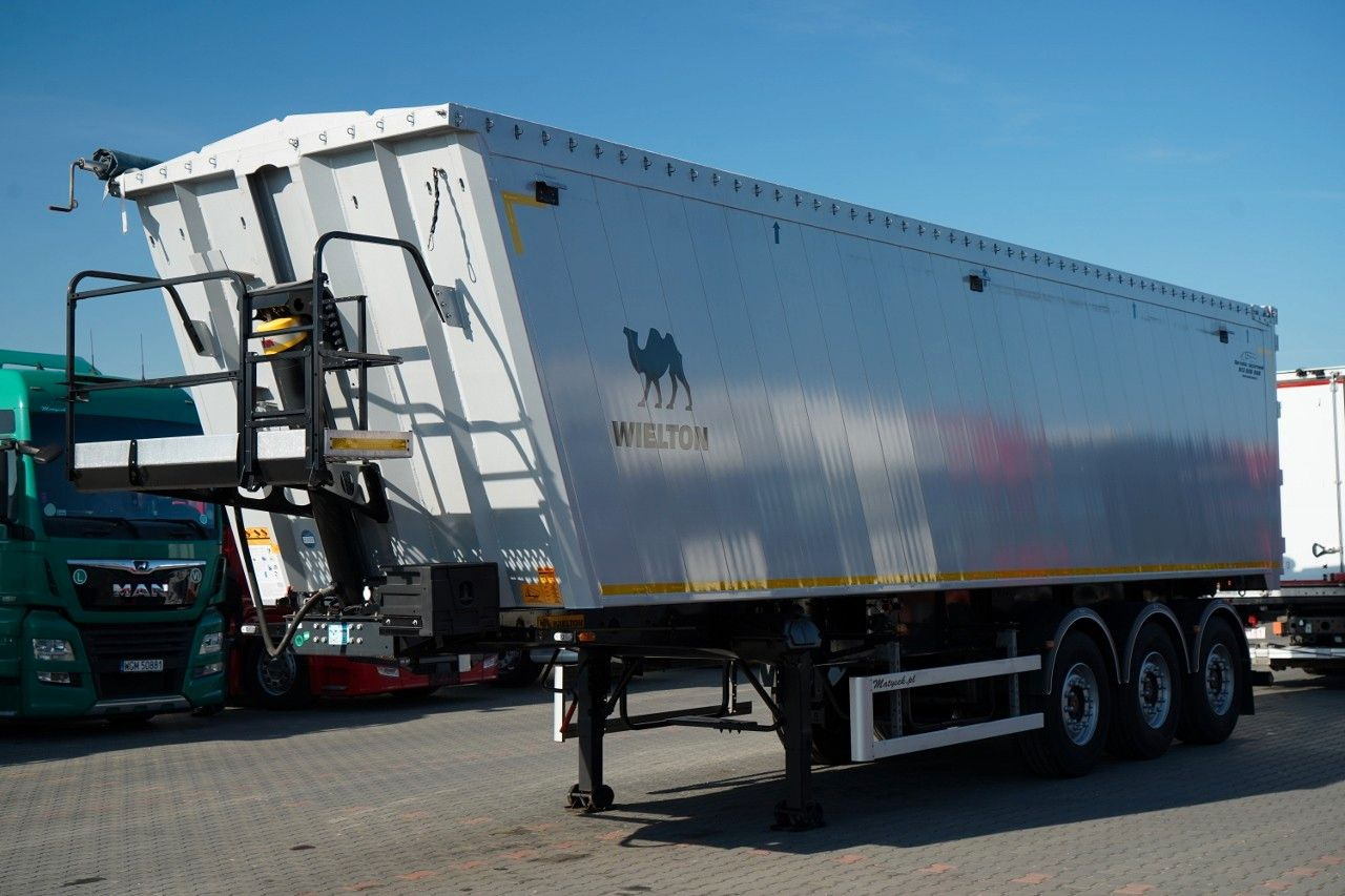 Wielton WYWROTKA 55 m3 / 2023 / MAŁO UŻYWANA / 80 TYS. K - Félpótkocsi billenőplatós: 3 kép. Wielton WYWROTKA 55 m3 / 2023 / MAŁO UŻYWANA / 80 TYS. K - Félpótkocsi billenőplatós: 3 kép.