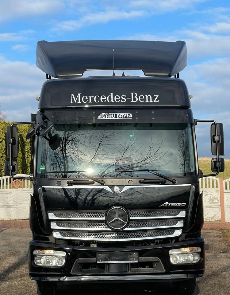 Mercedes-Benz ATEGO 1527/1530/RAMA/SKRZYNIOWY/FIRANKA/18PALET/EURO6/SPROWADZONY - Platós teherautó: 5 kép. Mercedes-Benz ATEGO 1527/1530/RAMA/SKRZYNIOWY/FIRANKA/18PALET/EURO6/SPROWADZONY - Platós teherautó: 5 kép.