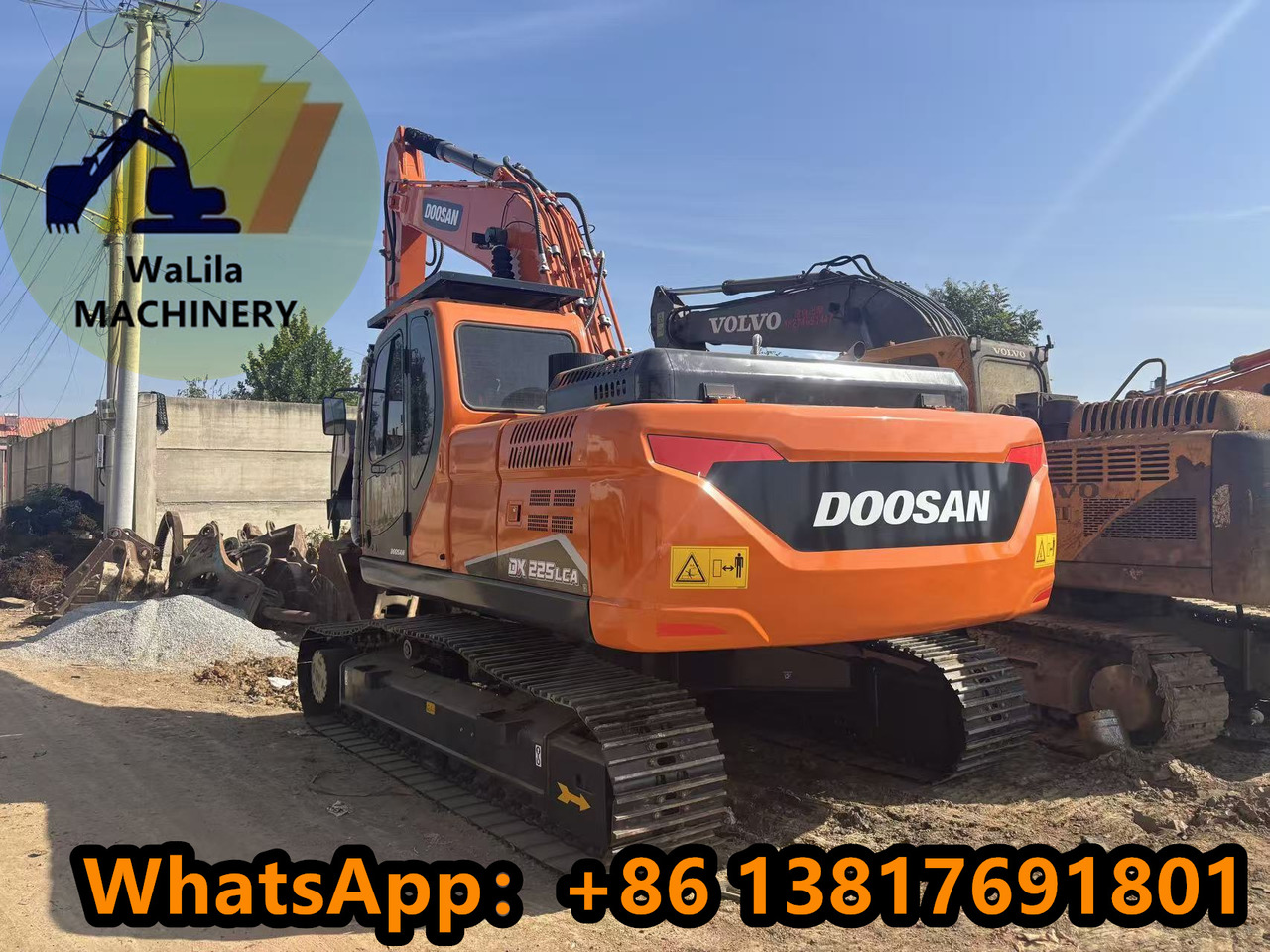 DOOSAN DX225LCA - Lánctalpas kotró: 1 kép. DOOSAN DX225LCA - Lánctalpas kotró: 1 kép.