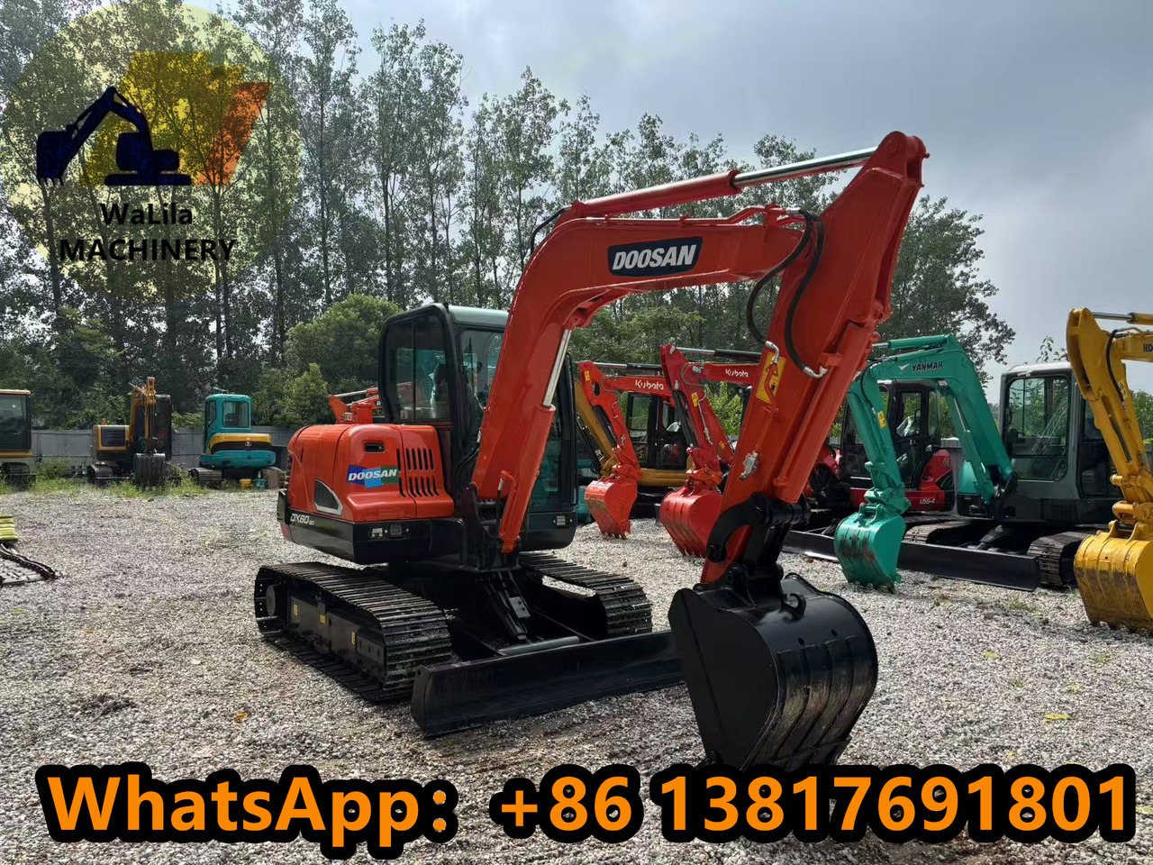 DOOSAN DX60-9 - Minikotró: 2 kép. DOOSAN DX60-9 - Minikotró: 2 kép.